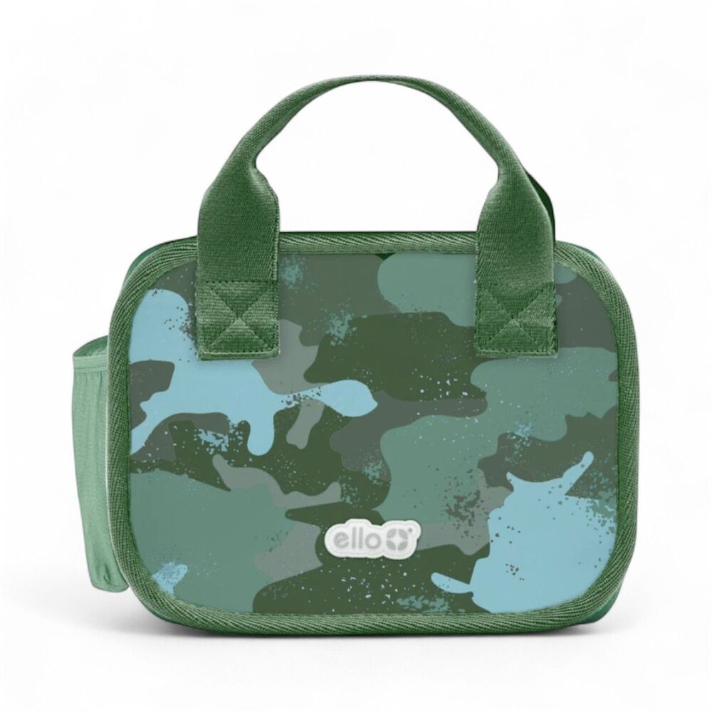 Ello Lunch Bag Box Green Camo NWT‎